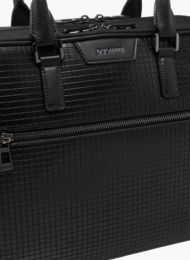 DUCHINI BLACK Men Detachable Strap Portfolio Bag for Men | Best Price UAE